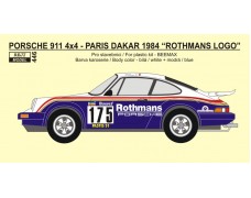 Decal – Porsche 911 4x4 - Paris - Dakar 1984 - Rothmans logos and next correct 1/24